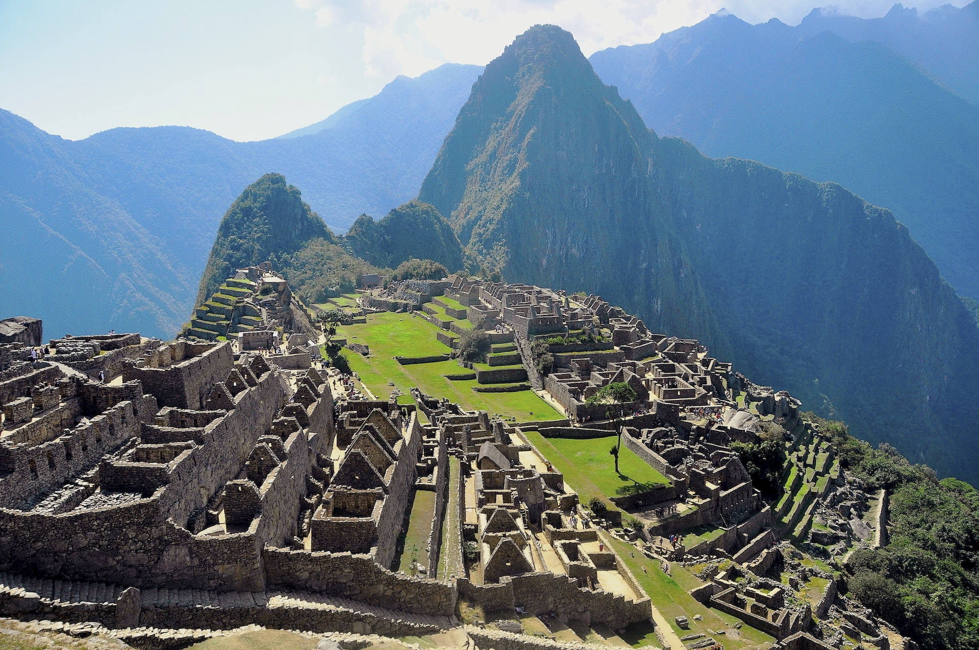 aerial view of green mountains during daytime